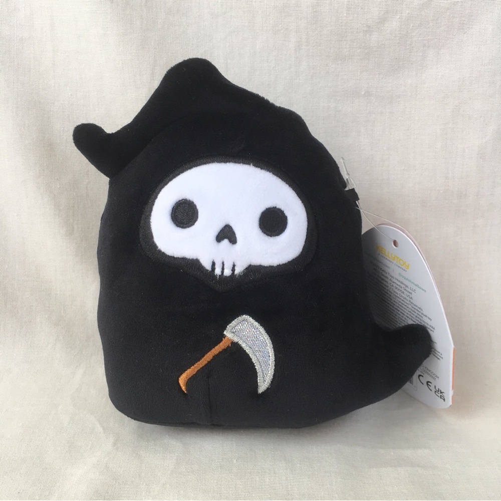 Otto the Grim Reaper Halloween Squishmallow 4.5” NWT